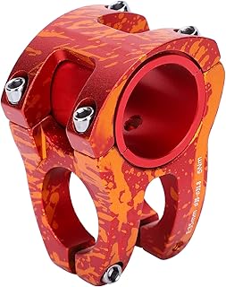 Demeras 31.8/35x35mm Bike Stem, Aluminum Alloy Bicycle Handlebar Stem Ultralight Hollow Bike Stem Cycling Short Handlebar Stem for Most Bicycle