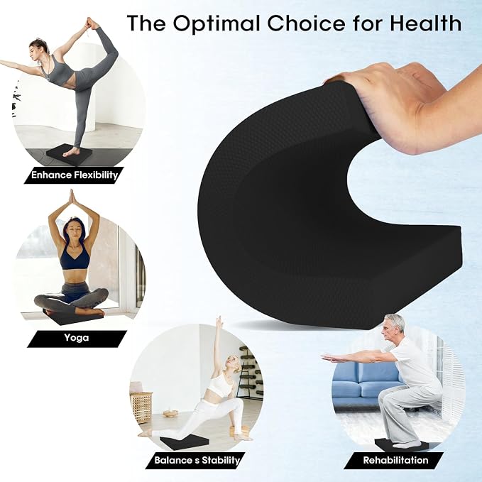 Exercise Balance Pad, base de espuma para entrenamiento de estabilidad y terapia física, resistente al deslizamiento, para yoga, pilates y meditación miniatura 4