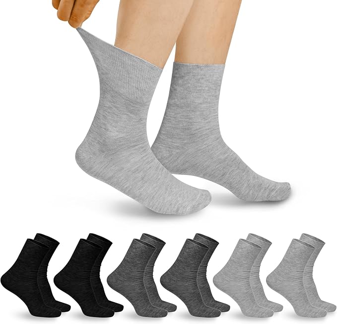 Aomig Calcetines Diabéticos sin Costuras