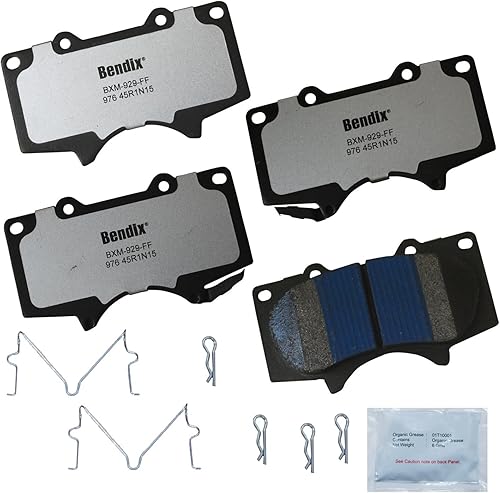 Miniatura 175 de Bendix Fleet Metlok MKD1770FM Pastillas de freno delanteras semimetálicas para Ford Expedition 2017-2010, F-150 2017-2010, Lobo 2020-2009, Lincoln