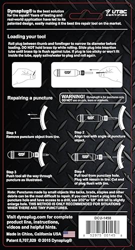 Miniatura 3 de Dyna Plug Ultralite herramienta para la reparación rápida de llantas perforadas de motocicleta