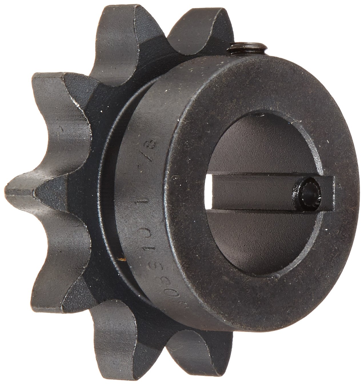 Martin Roller Chain Sprocket, Bored-to-Size, Type B Hub, Single Strand, 60 Chain Size, 0.75" Pitch, 10 Teeth, 1.125" Bore Dia., 2.759" OD, 1.9375" Hub Dia., 0.459" Width