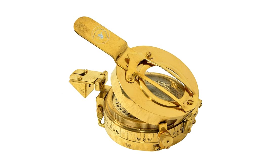 方位磁針 海軍 コンパス アンティーク 航海 革ケース 軍物 71vSccRevML._AC_UL210_SR210,