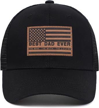 Fathers Day Birthday Gifts for Worlds Dad Best Dad Ever American Flag Hat Fathers Day Ideas for Dads