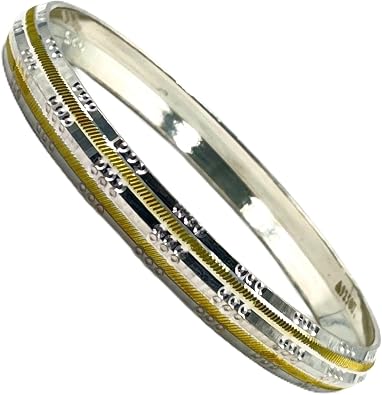 925 Sterling Silver Punjabi/Sikh Designer Men Kada #18