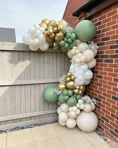 Vista 105 de Juego de 84 globos rosa claro, guirnalda de arco de 5 pulgadas + 12 pulgadas + 18 pulgadas, globos de color rosa pastel, globos de feliz cumpleaños