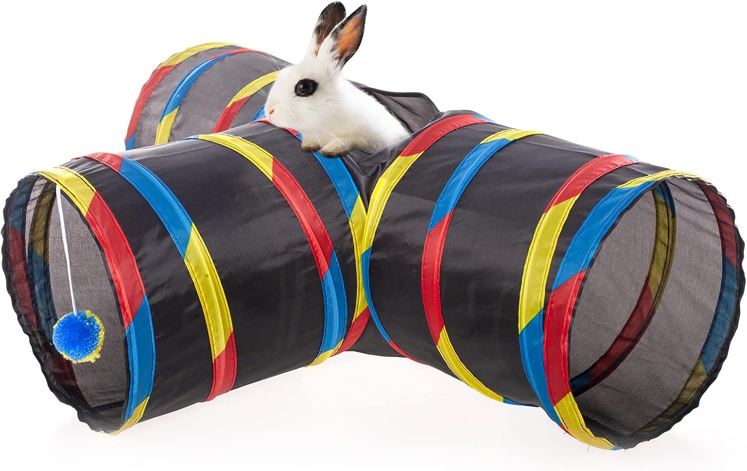 EPIPASI Foldable Tunnel for Pets with Reflective Tunnel for Indoor cat Tunnel