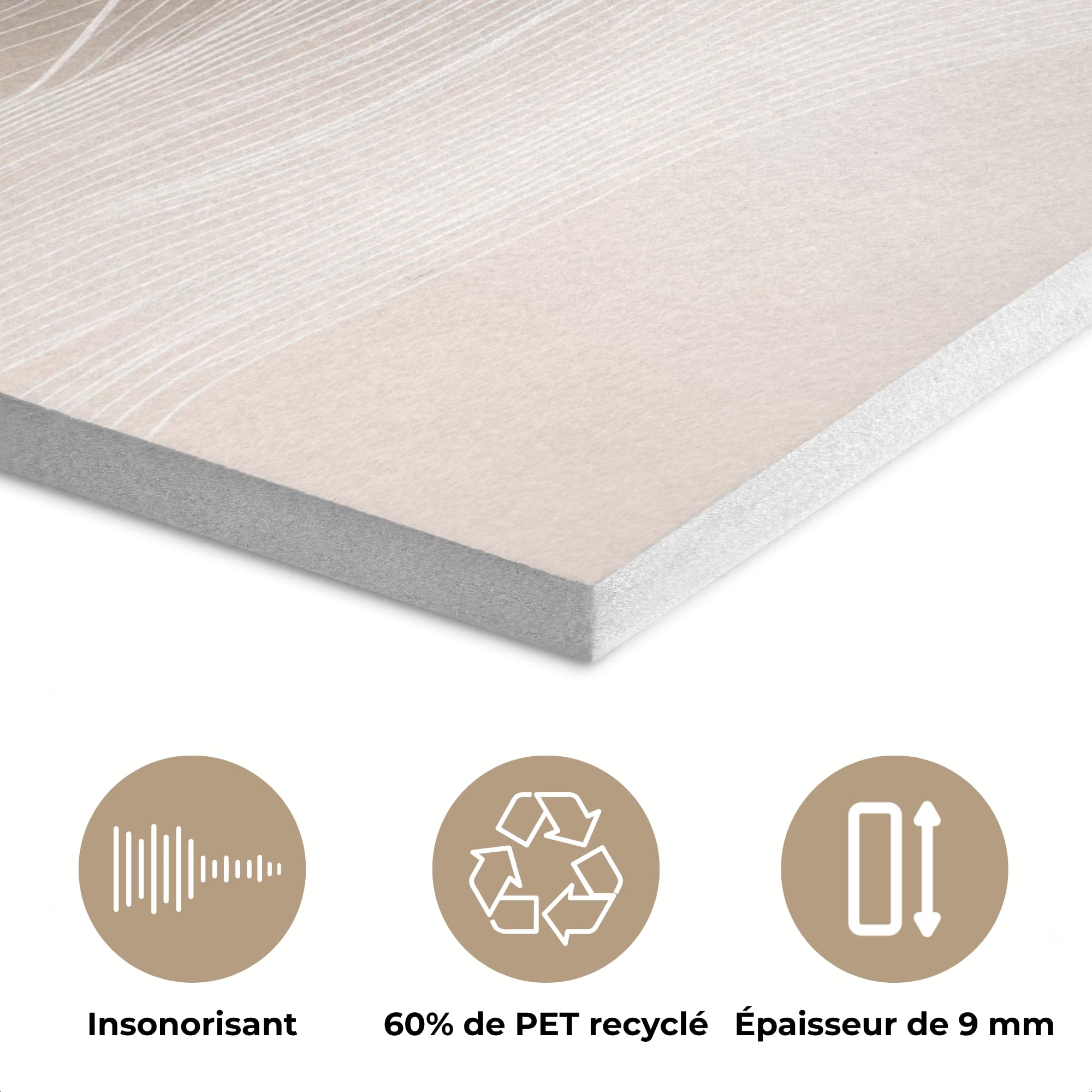 MuchoWow© Fieltros Ornamentales Sala Modernidad 80x80 cm Para Cuarto Principal Elemento Pared Matrimonio Wall Art Líneas Onduladas - Corrientes De Aire - Armónico