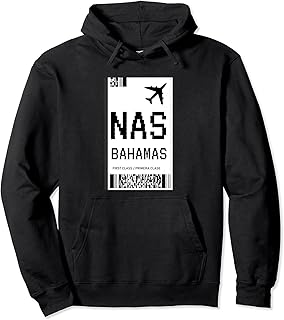 Bahamas vacation flight ticket to Nassau airport Bahamas Pullover Hoodie