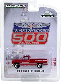 Greenlight 1:64 1986 Chevrole Silverado 70th Annual Indianapolis 500 Mile Race Official Truck - Red (Hobby Exclusive) 30340 [Shipping from Canada]