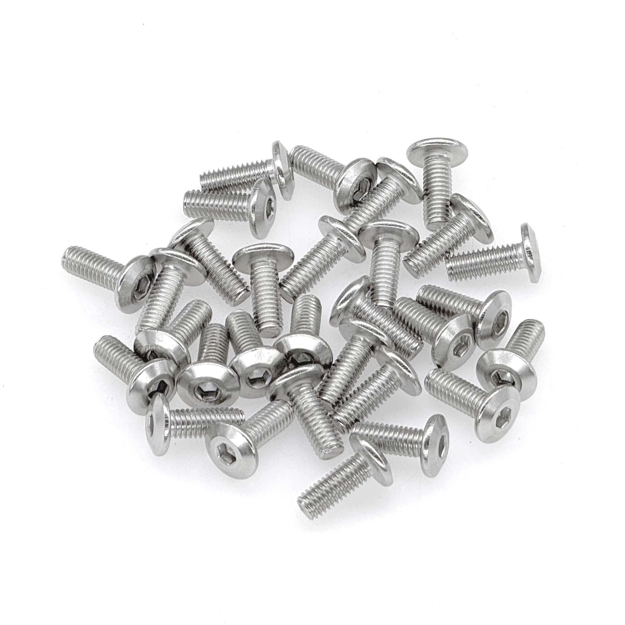 30 PCS Flat Head Hex Socket Bolts - 304 Stainless Steel Furniture Connector Screws (M6 × 16mm) - Image 4