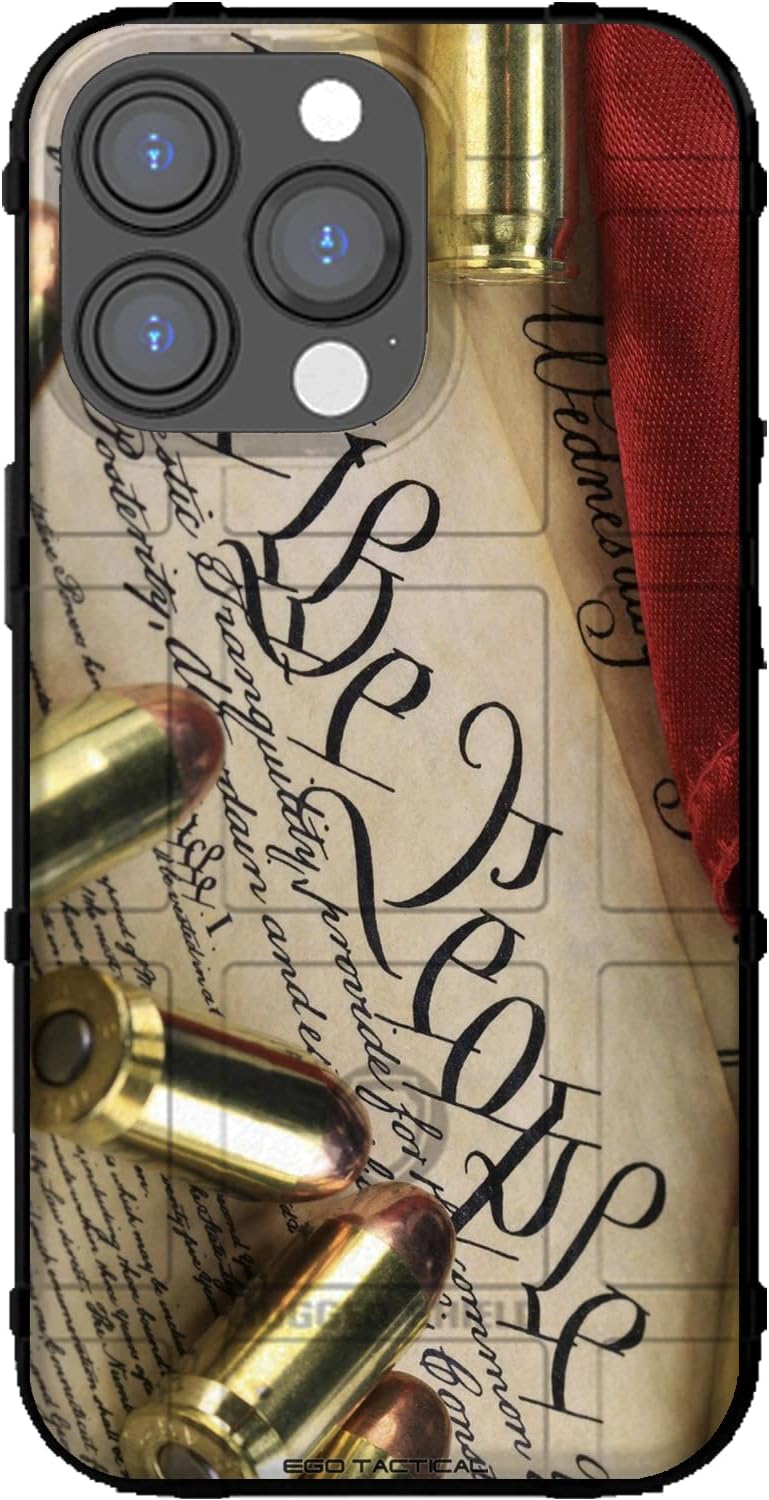 EGO TACTICAL Limited Edition Rugged Shield case Compatible with iPhone 16 Pro Max [6.9" Screen] Printed in The USA We The People Design
