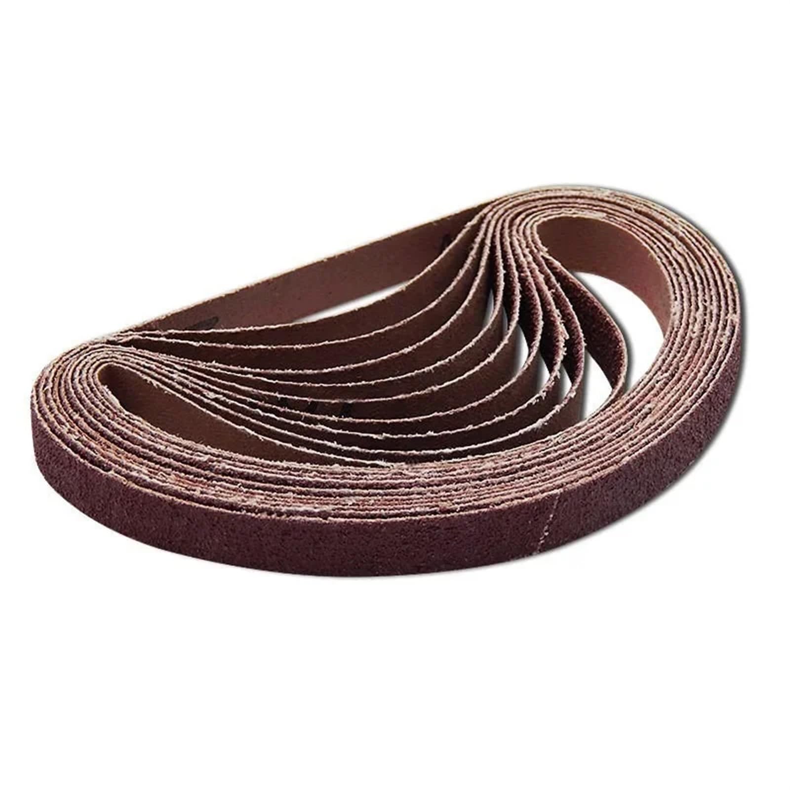 Taśmy szlifierskie do szlifierek taśmowych 10 szt. 9x533 mm Materiał ścierny obróbki drewna metalowego 80 ziaren | 60 Grits