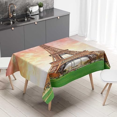 Miniatura 9 de Retro 60S 70S Design Manteles para mesa de 6 Sillas - Decoración de mesa de picnic pequeña de 54 x 72 pulgadas