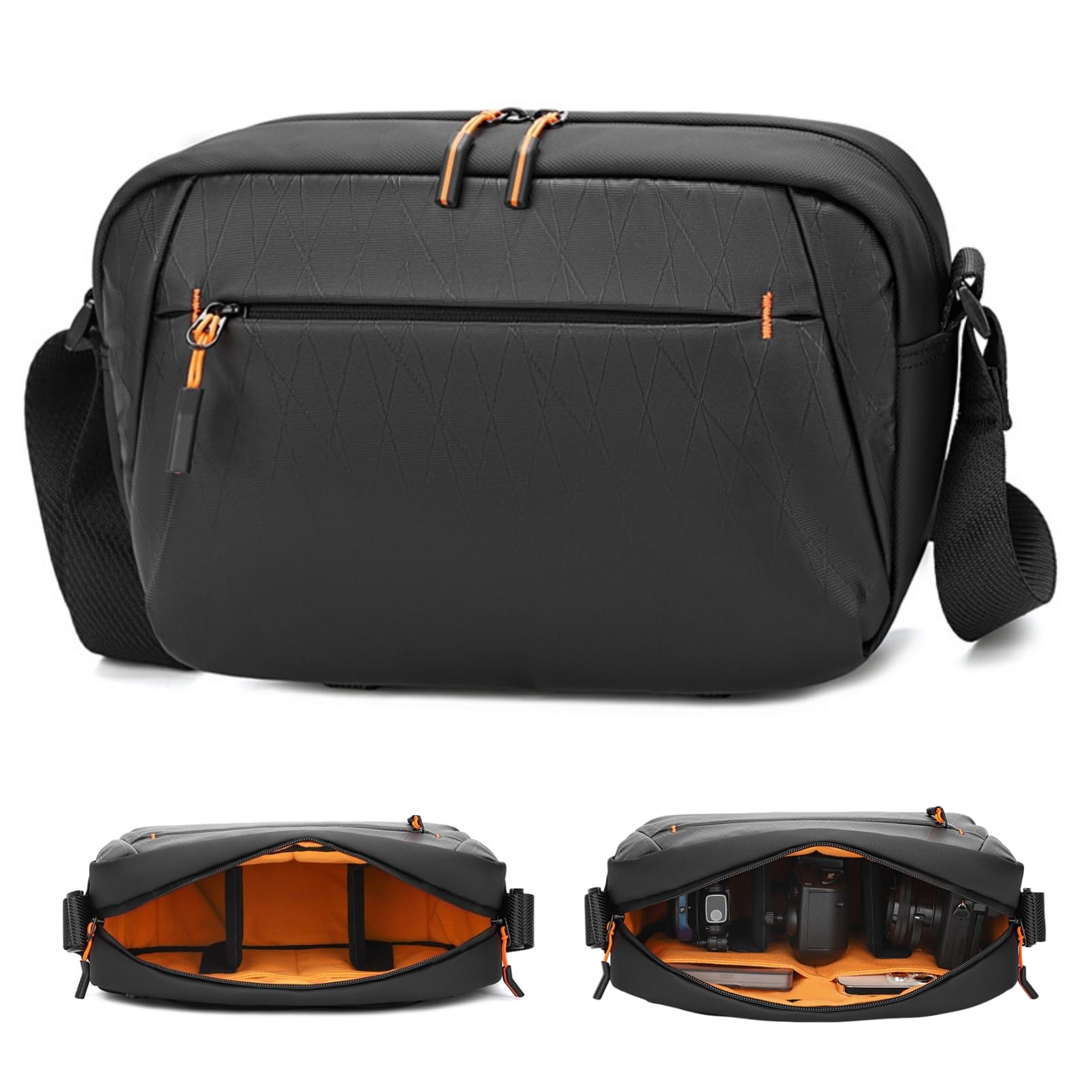 Borsa Monospalla Fotocamera Impermeabile Oxford Messenger Divisori #514 (Messenger Classico)