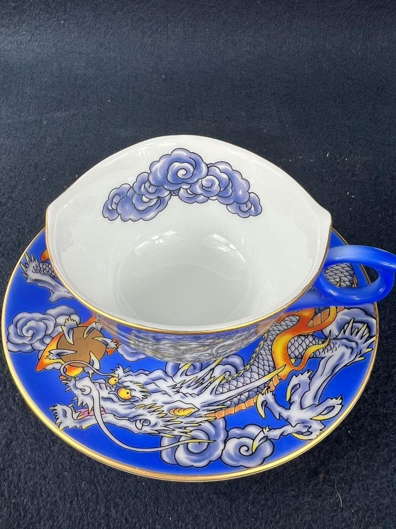 Amazon.co.jp: 有田焼 金龍窯 中村一代（伝統工芸師） 龍（青） 価格能  