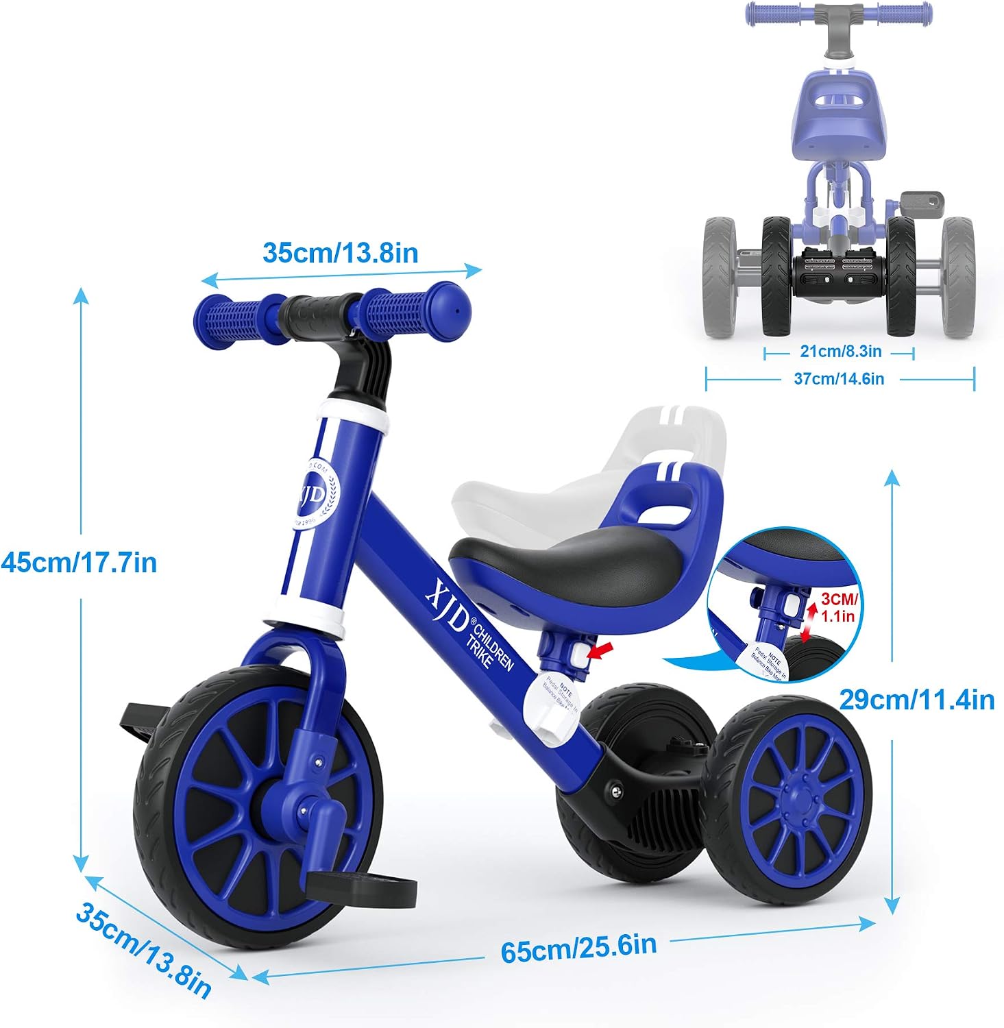 Buy XJD 3 in 1 Kids Tricycles for 10 
