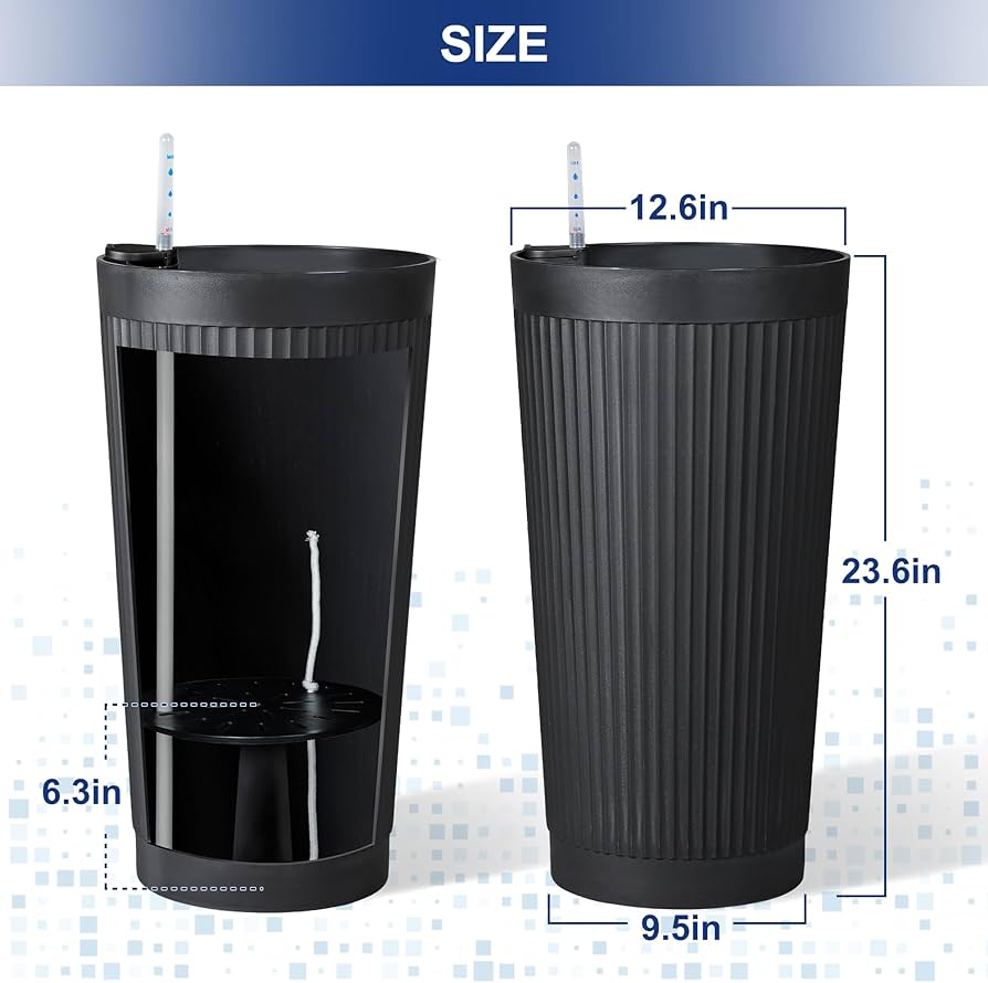 Amazon.com : FENCY 2Pack 24IN Self Watering Planter for Indoor Amazon.com : FENCY 2Pack 24IN Self Watering Planter for Indoor