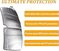 Vista 6 de Parasol para parabrisas de automóvil compatible con Chevrolet Corvette C6 2005-2013, personalizable, protección contra rayos UV (1 unidad)