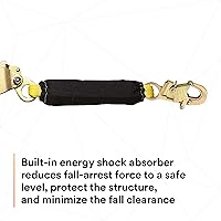 Vista 8 de 3M DBI-SALA 7600507 sistema de vida horizontal, cuerda de núcleo de 70 pies con tensor, absorción de energía, dos adaptadores de amarre de 6 pies