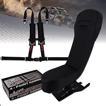 Polaris Pro XP, Turbo R, Pro R - Bump Seat Rear of 4 Seat Models 2020+ XP4 Black