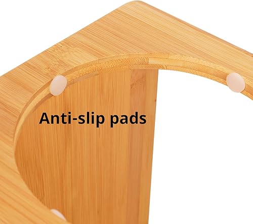 Miniatura 10 de HTB Cuencos elevados para perros, soporte elevado para cuencos para perros con 2 cuencos de acero inoxidable, cuencos de agua para alimentos para