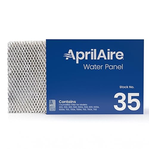 Aprilaire 35 - Panel de agua de repuesto para humidificador casero Aprilaire modelos 350 360 560 568 600 600A 600M 700 700A 700M 760 768 Blanco Aprilaire 35 - Panel de agua de repuesto para humidificador casero Aprilaire modelos 350 360 560 568 600 600A 600M 700 700A 700M 760 768 Blanco