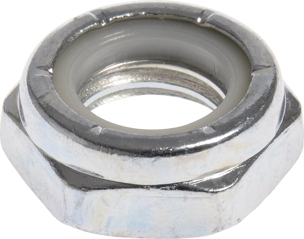 The Hillman Group 44228 5/8-18 Thin Pattern Nylon Insert Stop Nut, Zinc, 8-Pack