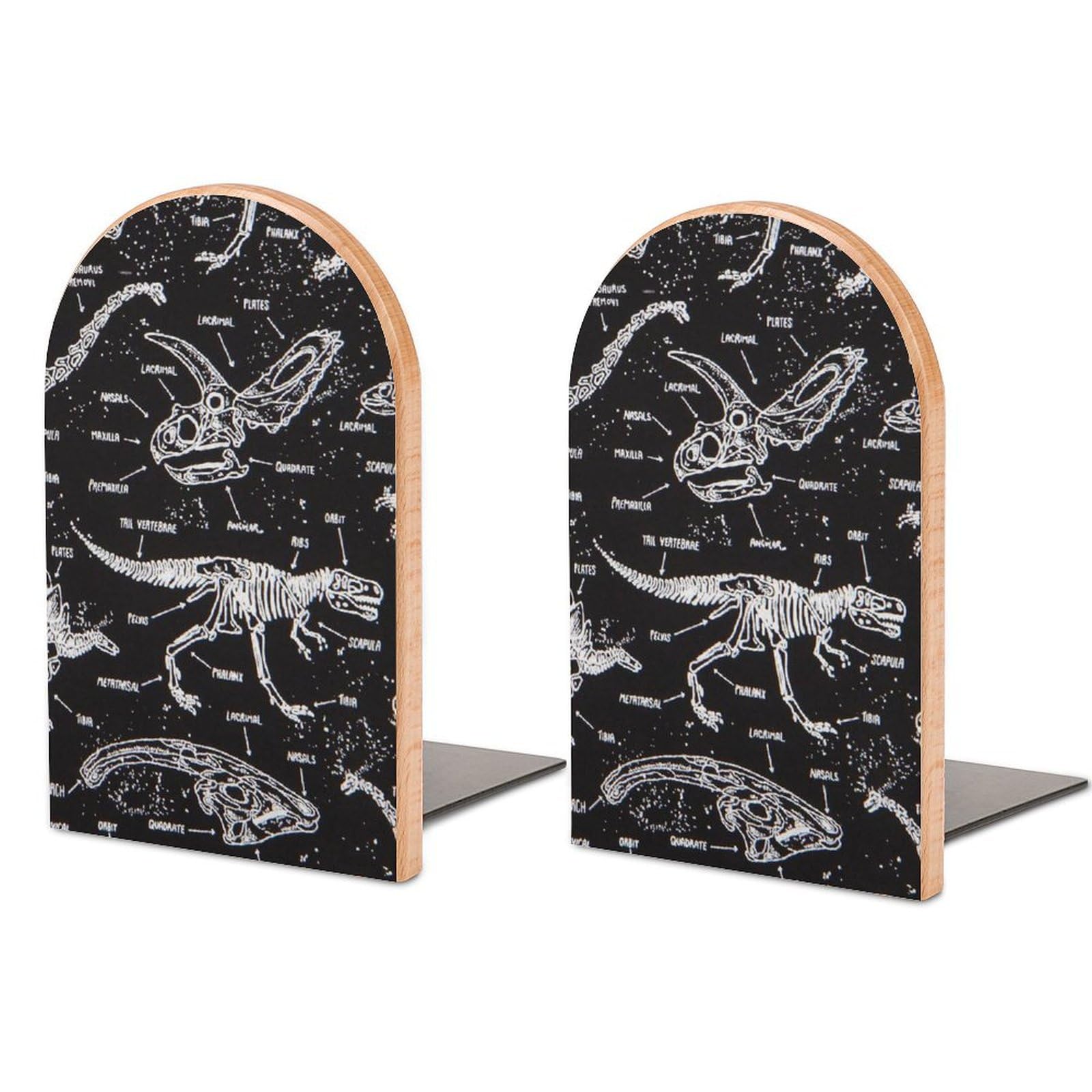 Cmagnifico Style One Pair Book Ends For Shelves, Jurassic Dinosaurs Bookends For Office And School