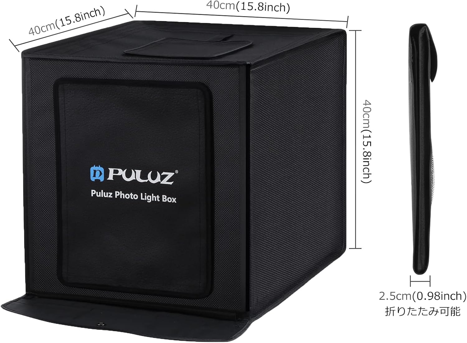 人気急上昇】 40cm 撮影 ボックス 調光 セット 24W 5500K 背景色６枚