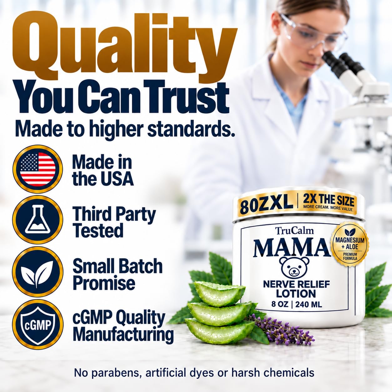 Mama-Bear Magnesium Cream – Neuropathy Nerve Relief Cream – XL 8 Oz — Amazon image 8