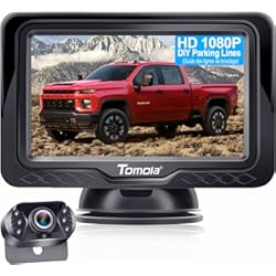 Camara Marcha Atras Renault Megane 4 HD 1080P Cámara de marcha atrás con kit de monitor OEM Sistema de observación de enganche de conducción traserafrontal para coches, SUV, furgonetas, sedanes impermeable Super Night Vision DIY Grid