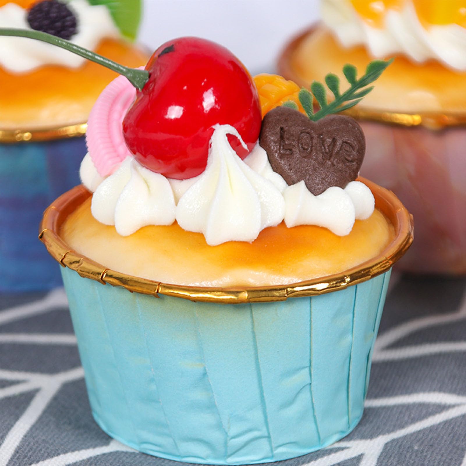 Faux Cupcake, 6 Pcs Fake Pastry, Faux Patisserie, Gateaux Decoratif, Modèle De Pain De Simulation, Accessoires De Photographie, Pour L'affichage, Modèle De Desserts De Cuisine à Domicil