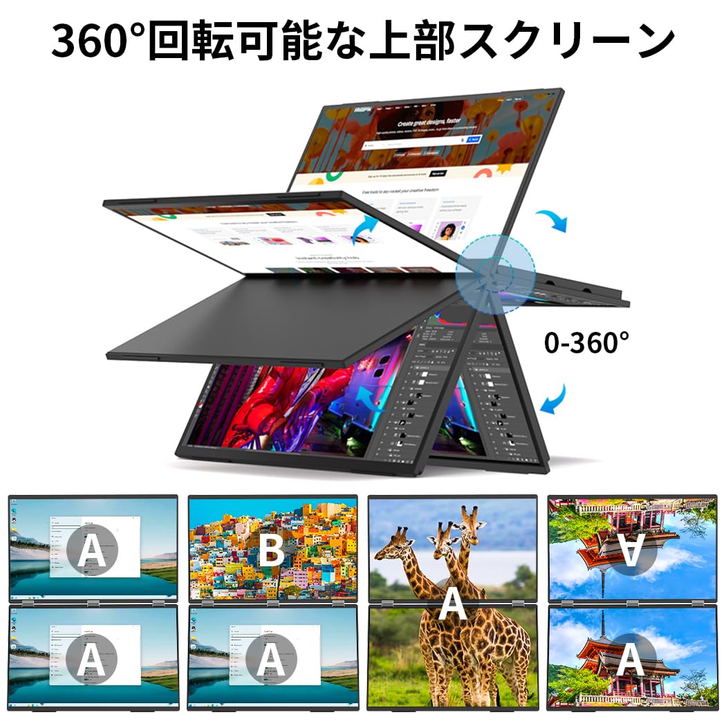 Amazon.co.jp: Cuview デュアル モバイルモニター 18.5インチ デュアル