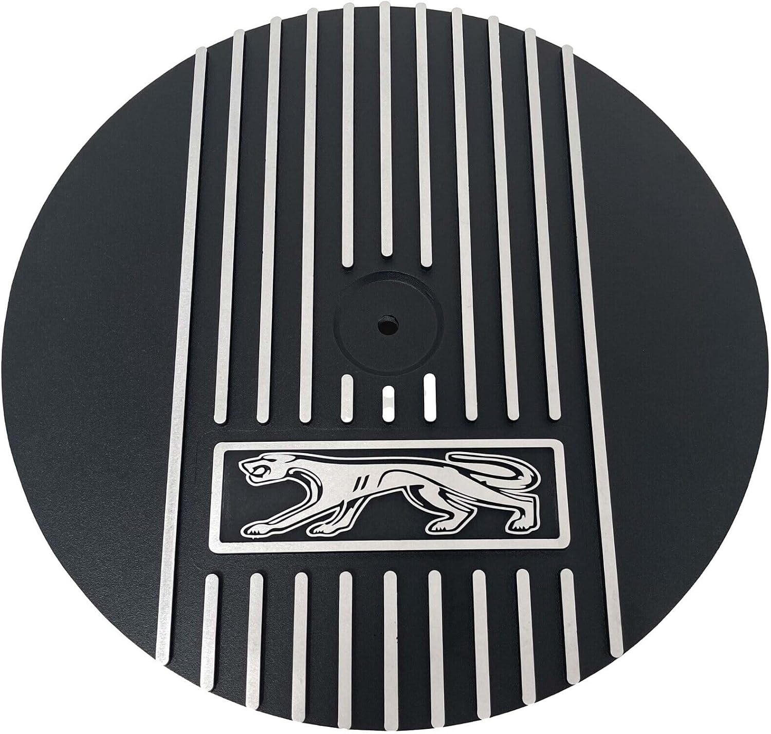 Cougar Logo 14" Round Air Cleaner Kit - Version 2 - Black