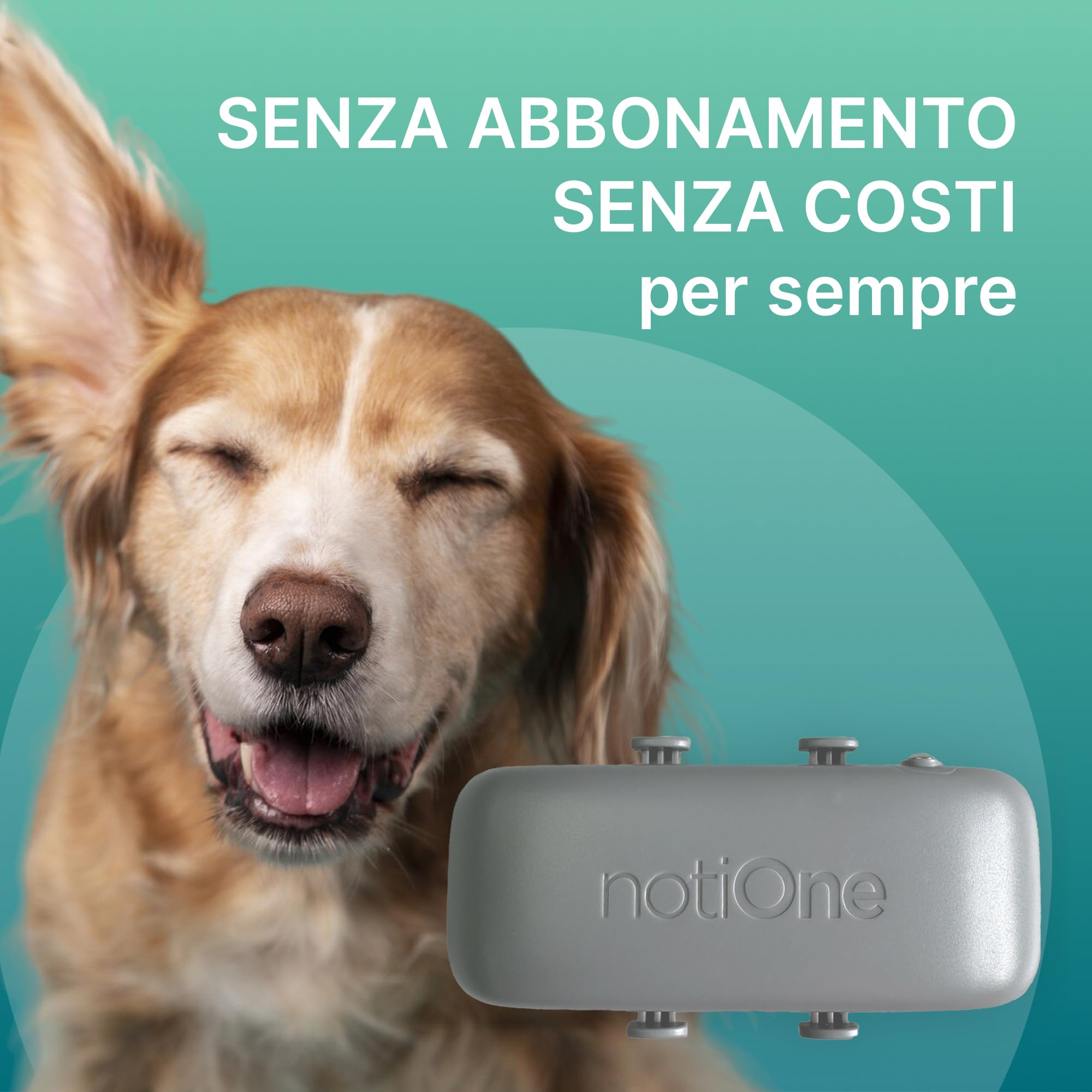 Localizzatore GPS per cani BASIC senza abbonamento | Mini localizzatore impermeabile per cani e gatti | Collare GPS cane - Funziona in un paese europeo a scelta