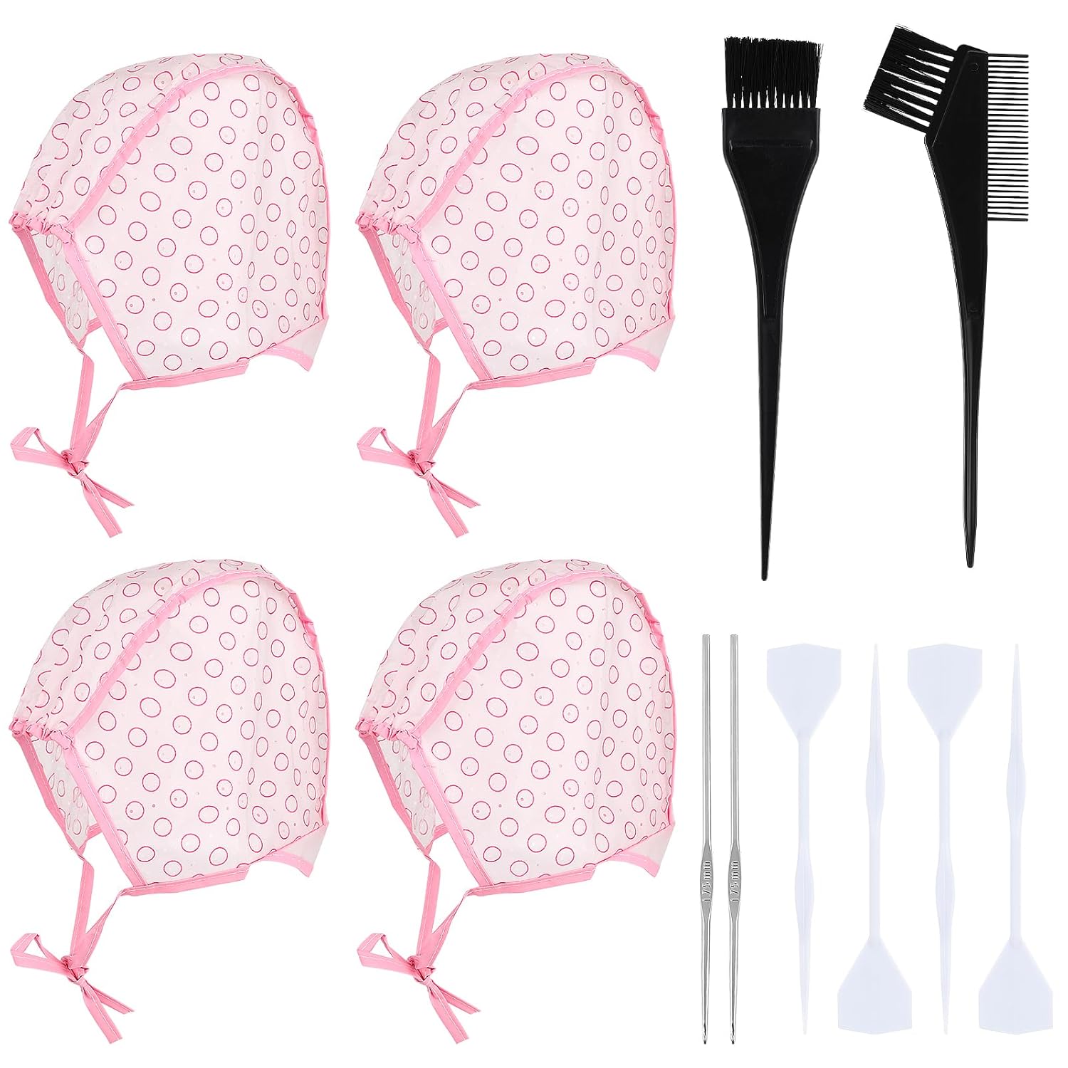 Yolev 10 Pcs Hair Highlighting Kit, Hair Highlighting Caps