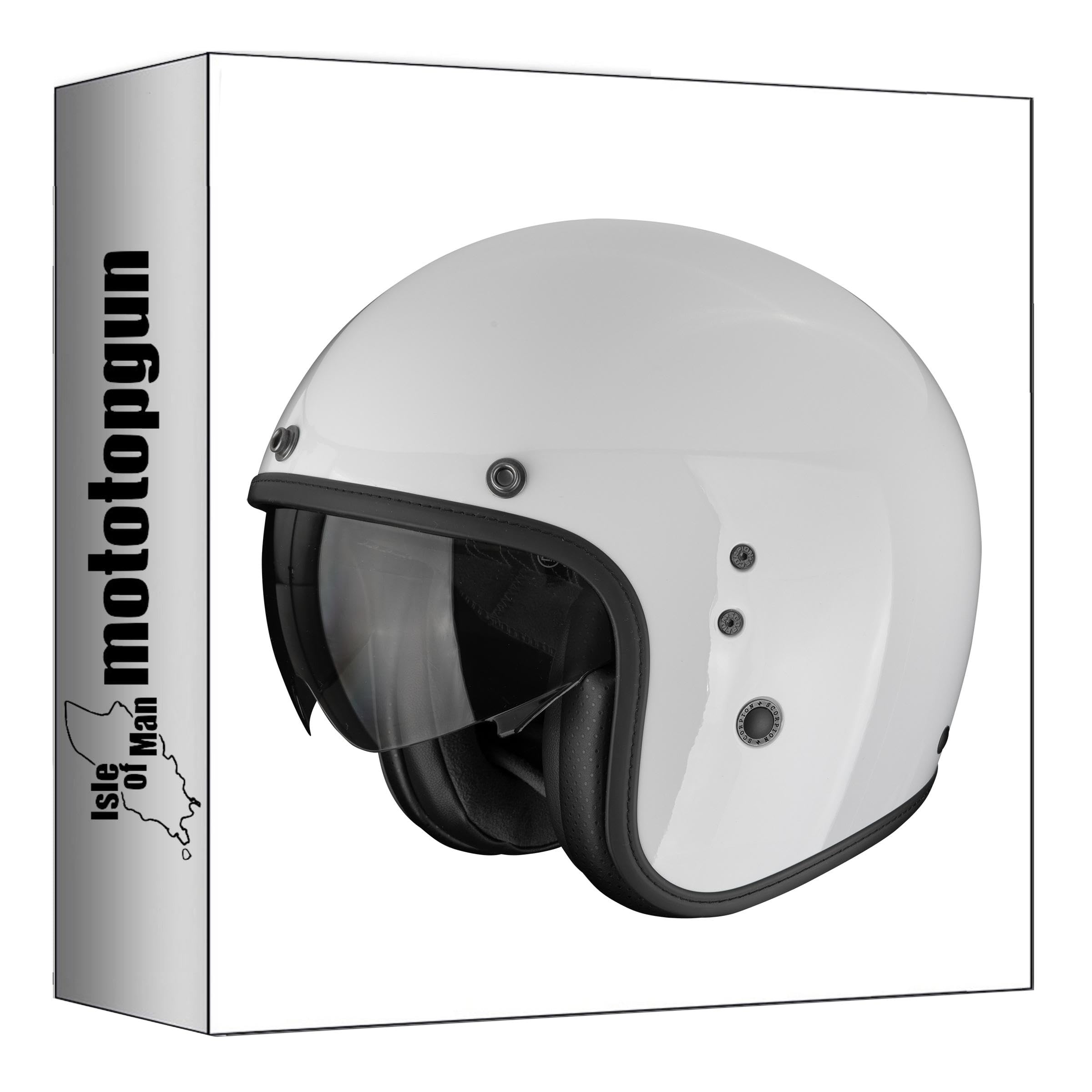 Casque jet Scorpion Belfast Evo Solid gris clair taille M pour moto urbaine - 4