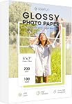 4x6 Photo Paper, Goefun 200GSM/54LB Glossy Inkjet Printer Paper for Dye Ink, 100 Sheets