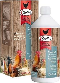 Quiko Hobby Farming Calcium Concentré 1000ml - pour Poules, cailles & volailles - Apport Optimal de calcaire - Idéal pour la Phase de Ponte