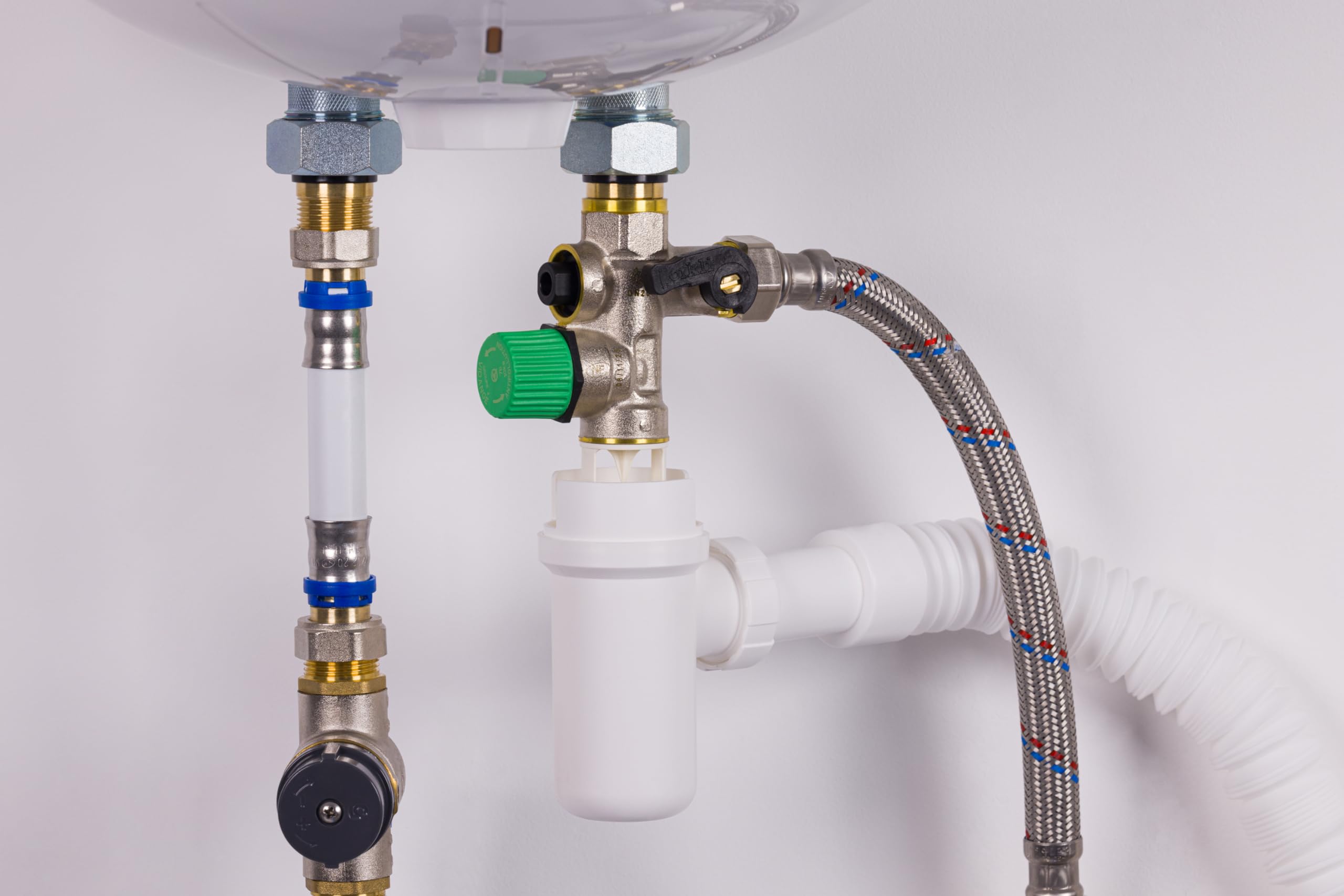 Groupe de sécurité droit norme NF 20x27 (3/4) siège teflon anti-calcaire chauffe eau/cumulus NOYON & THIEBAULT