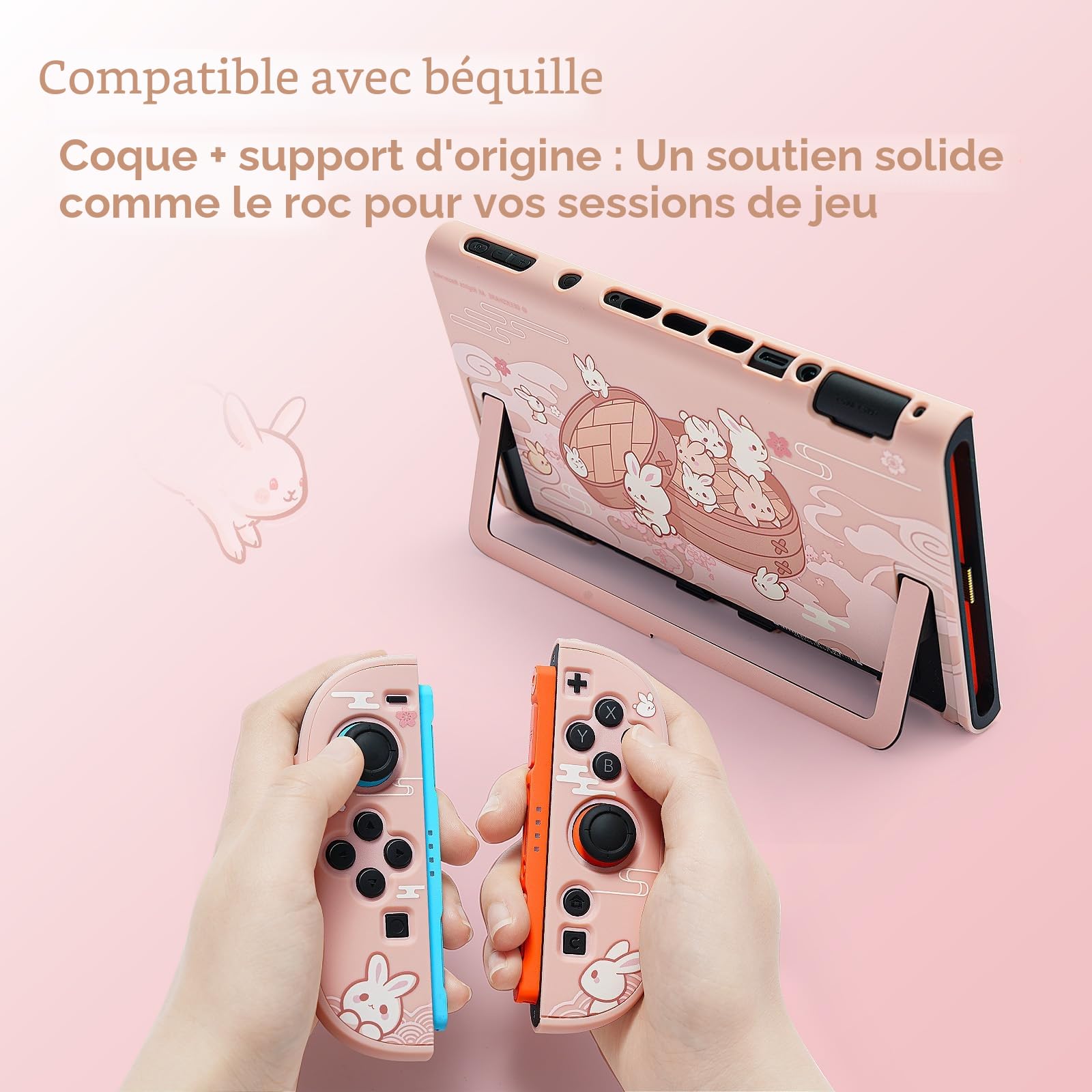 GeekShare Coque De Protection Pour Switch 2, Coque En PC Rigide, Etui Antidérapant, Anti-Rayures Et Résistante À L'Usure, Compatible Avec La Station D'Accueil