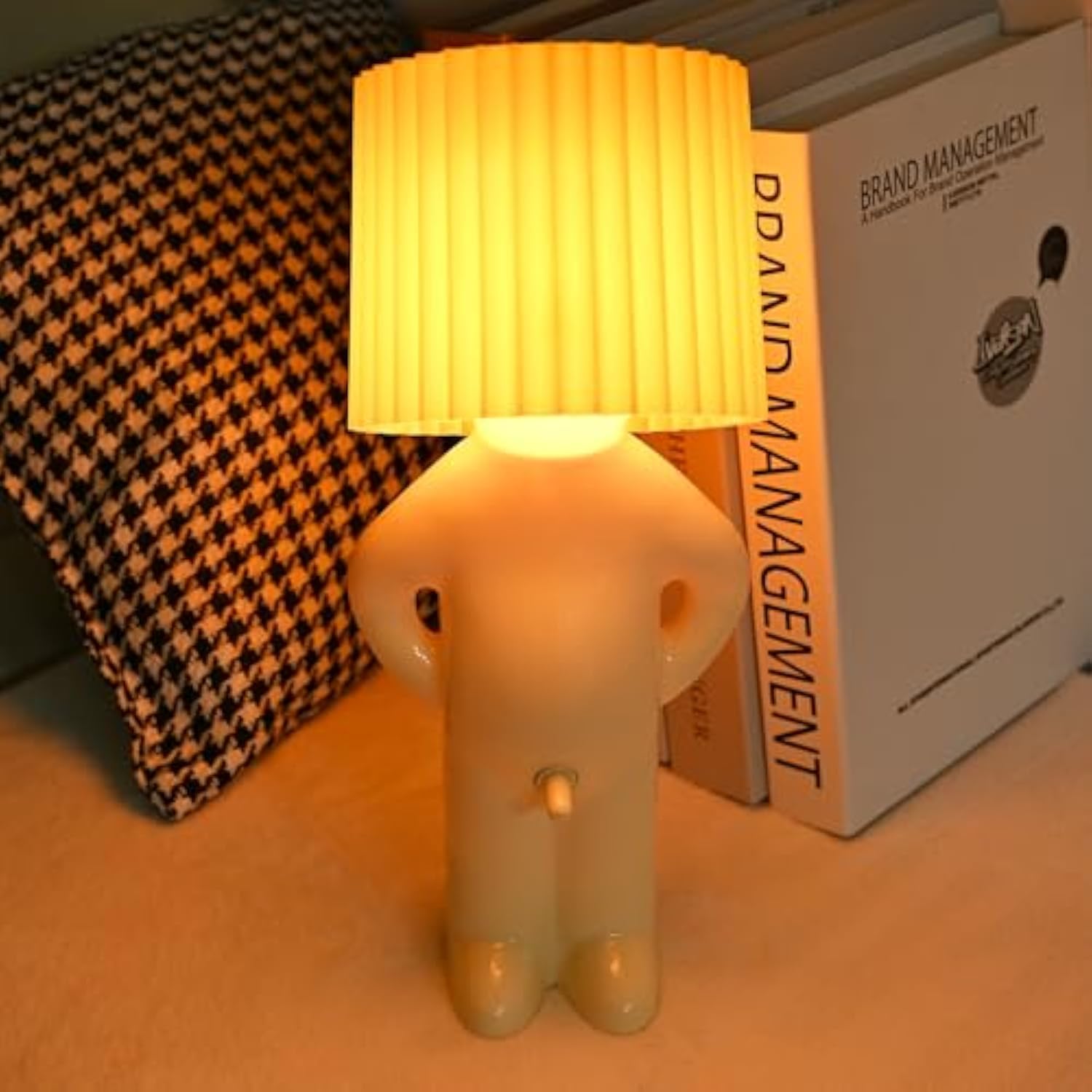 DEJIN Modest Mike Naughty Night Lamp, OMG that Wiener Switch! Shy Boy Night Light, Adult White Elephant Gift