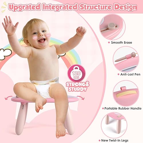 Miniatura 12 de Smasiagon - Pizarra magnética de dibujo para niños, juguetes para niños y niñas de 1 a 2 años, juguetes educativos para niños de 1, 2, 3 años