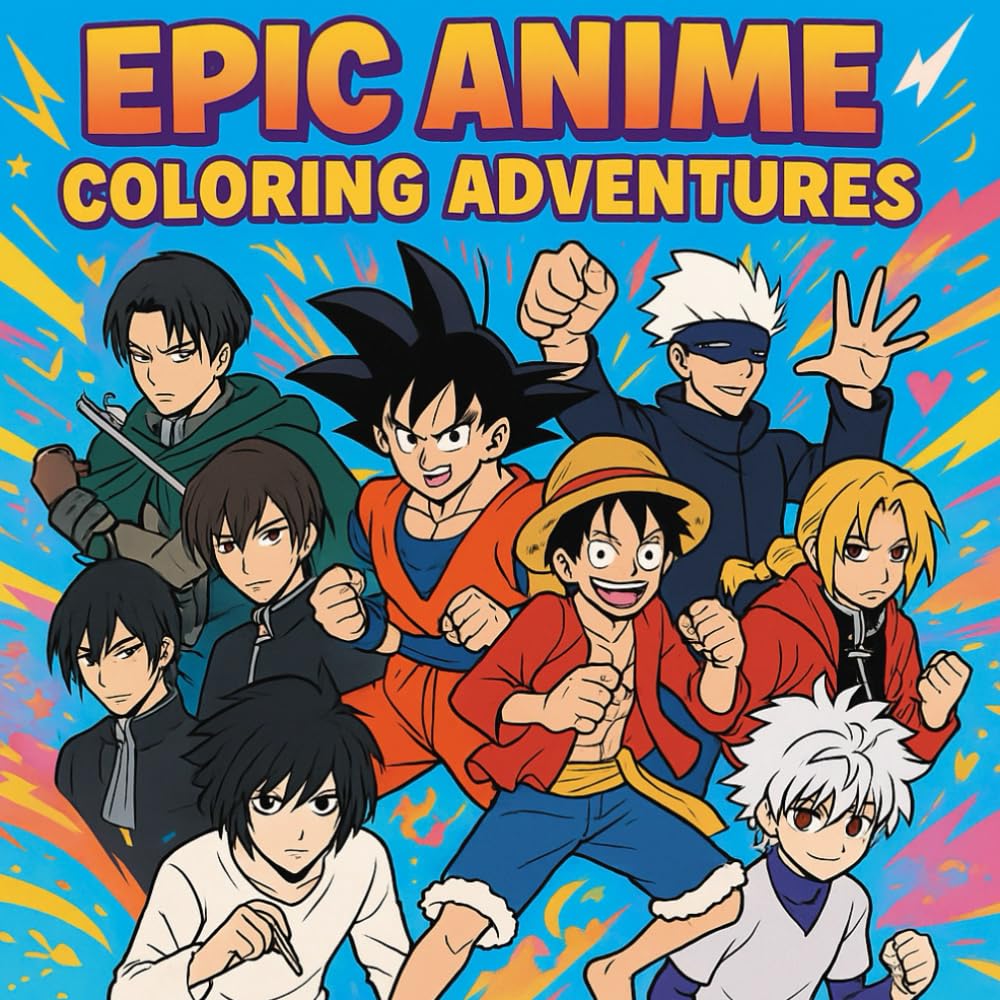 Epic Anime Coloring Adventures: Unleash Your Inner SUPERHERO