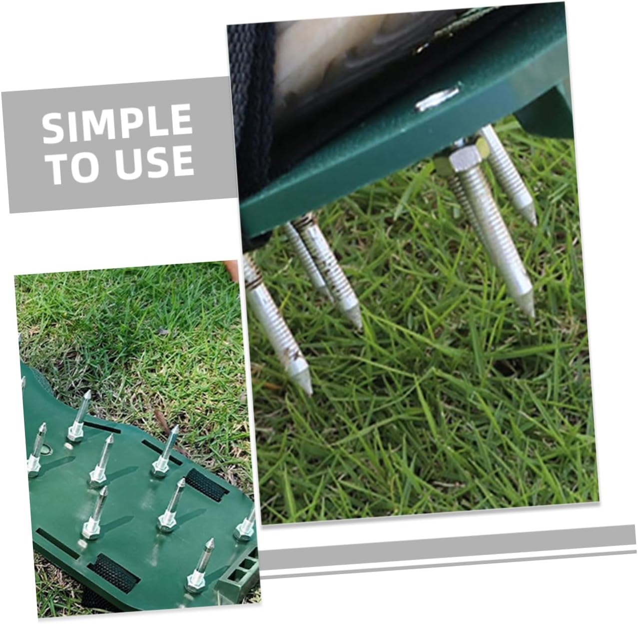 120pcs Lawn Aerator Spikes Aerator Shoe Pegs for Efficient Soil Loosening Lightweight and Portable Garden Tool for Lawns Flower Beds and Vegetable Gardens