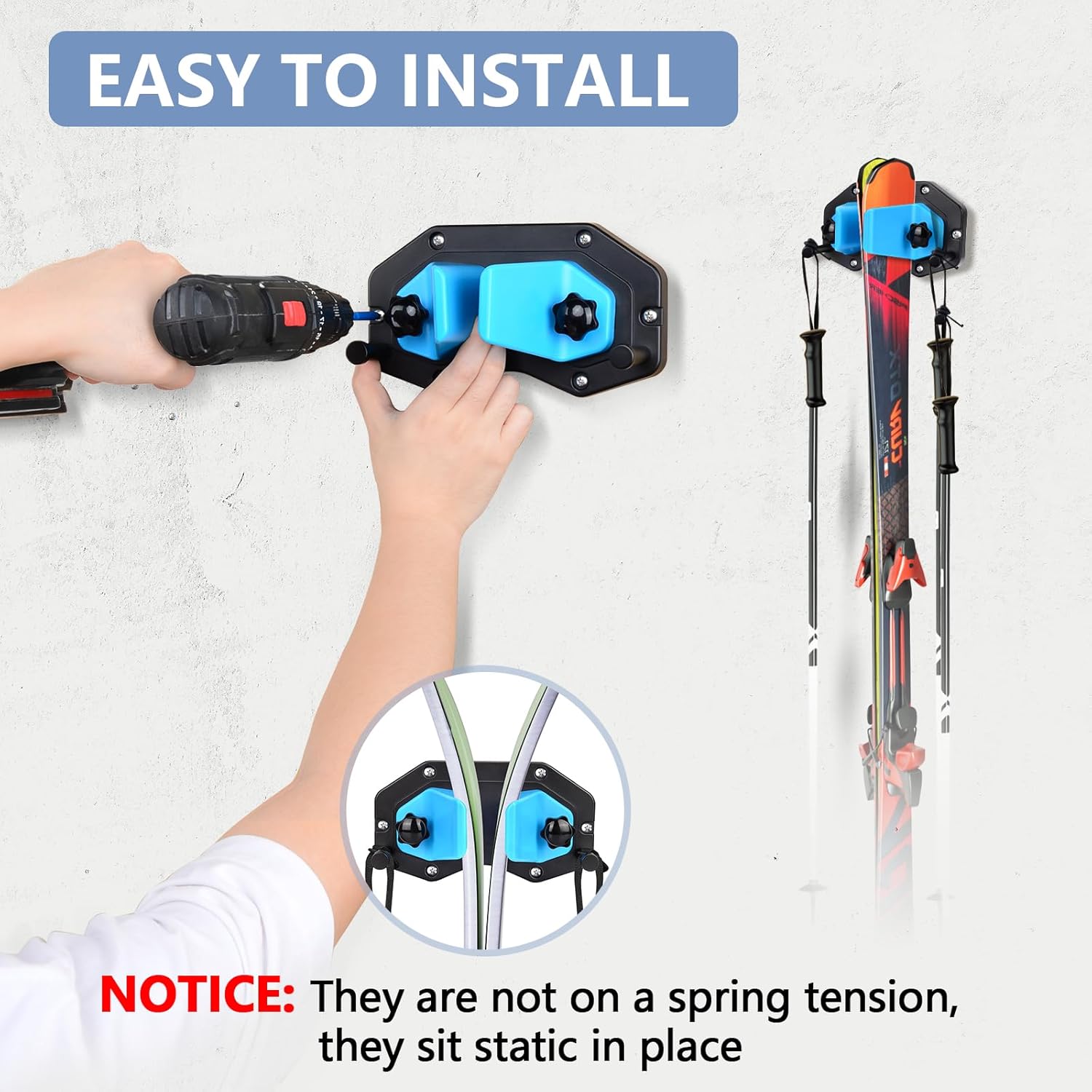 Dimensiunile și ghidul de instalare al suportului de schi