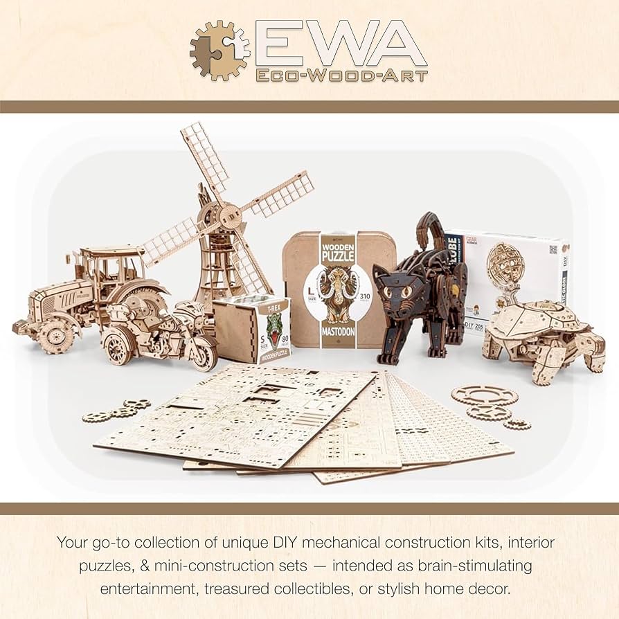 Amazon.co.jp: EWA Eco-Wood-Art モデル - クルーザー、3D木製パズル
