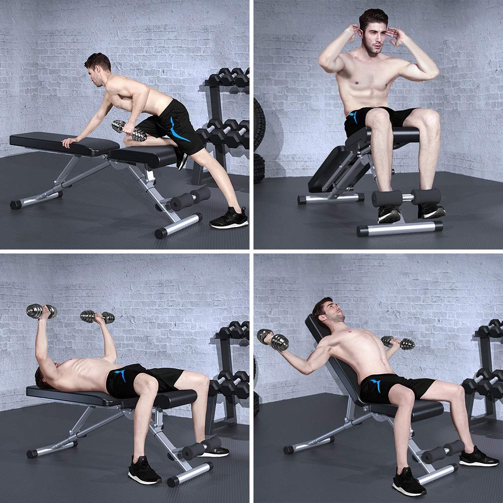 Ławka do ćwiczeń Ławka do ćwiczeń Domowa siłownia Ćwiczenia Stół do ćwiczeń Składana ławka do hantli Wielofunkcyjne krzesło fitness Mała ławka do wyciskania Ławka Domowa deska do ćwiczeń na wznak