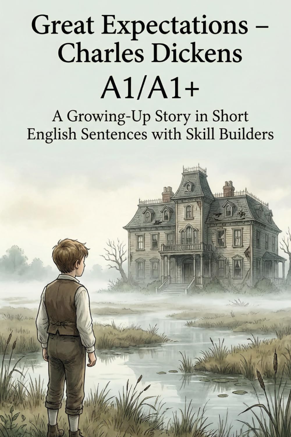 Great Expectations – Charles Dickens (A1/A1+): A Growing-Up Story in Short English Sentences with Skill Builders